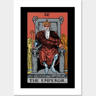 Emperor Tarot Card Rider Waite Posters and Art